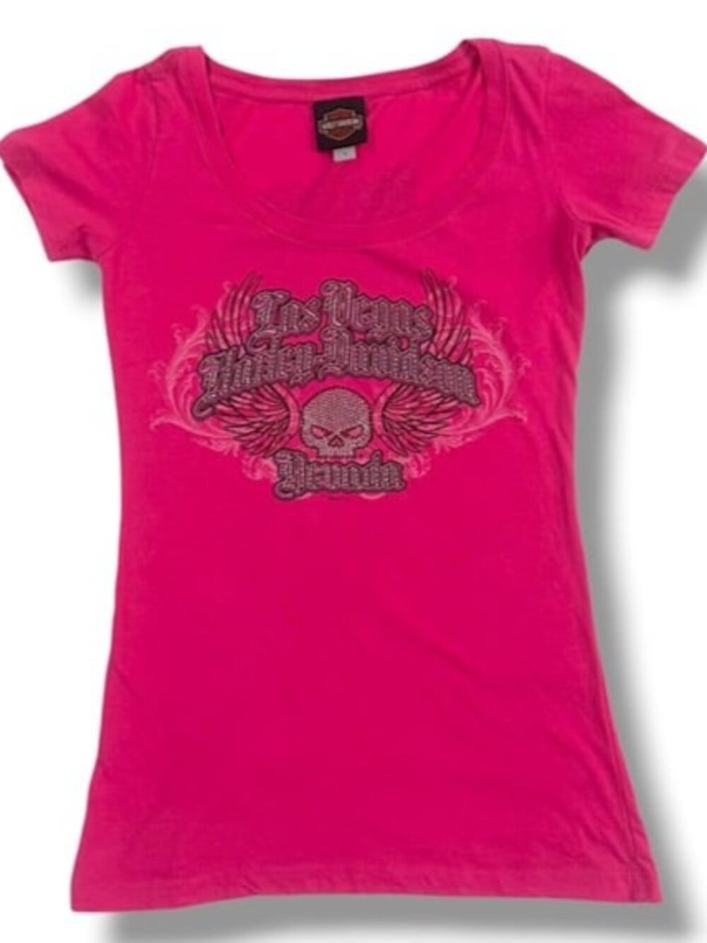 Harley-Davidson Womens Las Vegas Tee! Small, Pink/Black, EUC! Like New Condition
